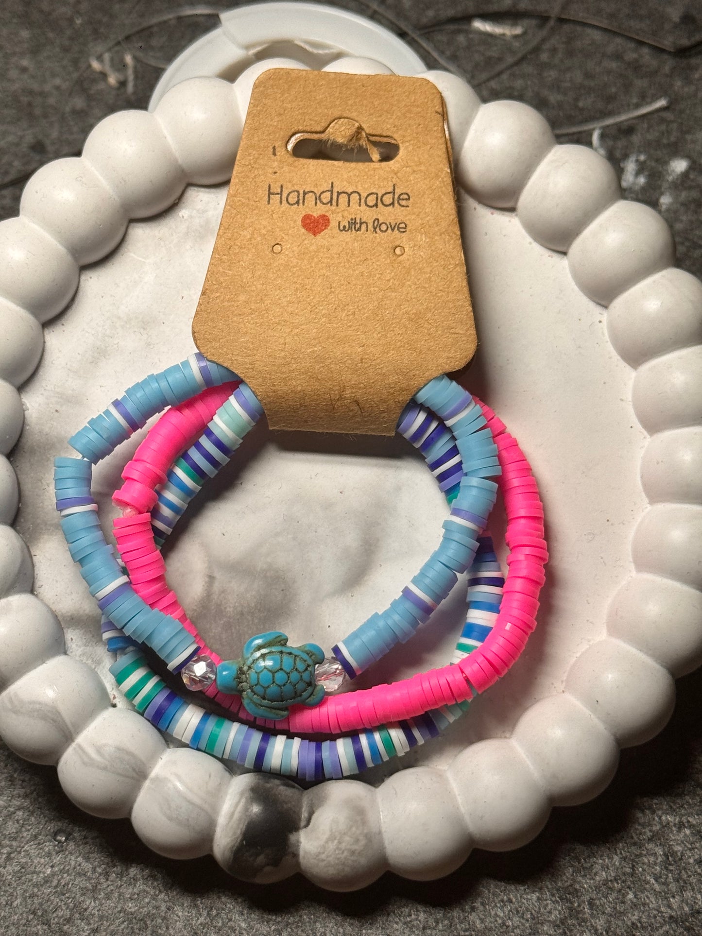 Heishi Perlenarmband . Verschiedene Farben