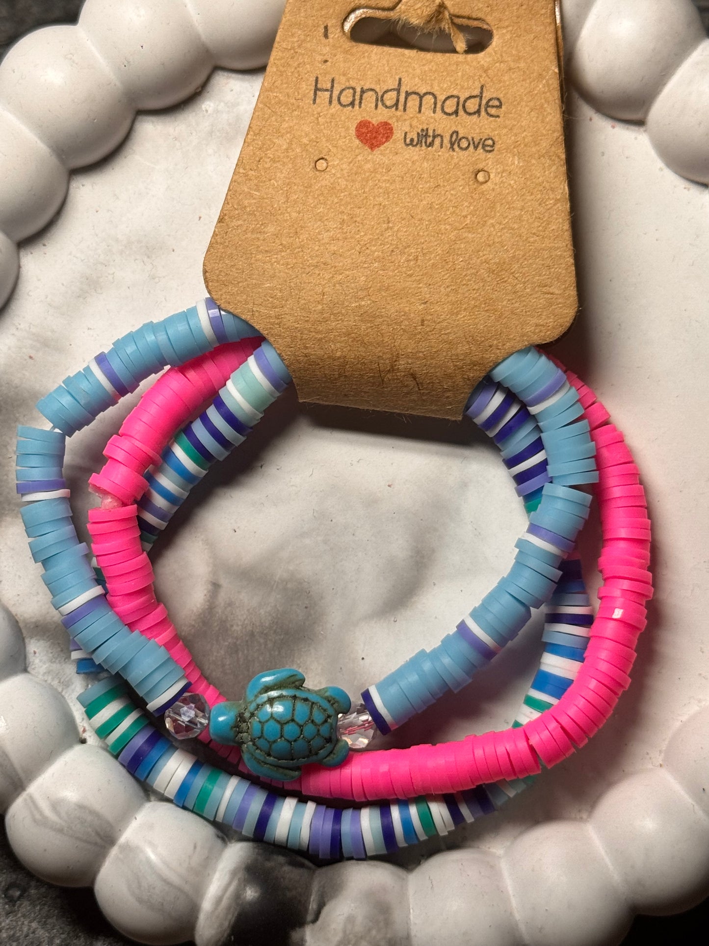 Heishi Perlenarmband . Verschiedene Farben