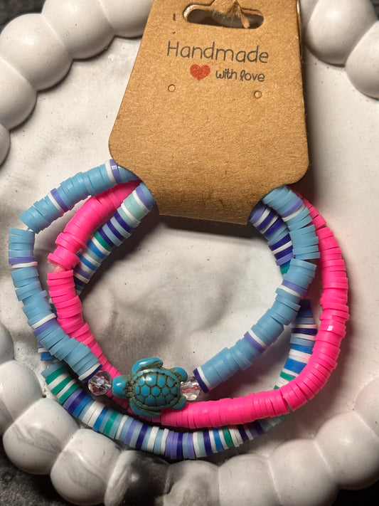 Heishi Perlenarmband . Verschiedene Farben